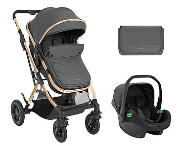 terranova helanke: KIKKA BOO Kaia premium set 2u1 sa I-Size auto sedištem – dark grey — 1