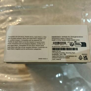 Qulaqcıqlar: İşlənmiş Simsiz (Bluetooth) Qulaqcıqlar, Apple, rəng - Ağ — 14