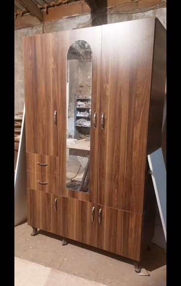 Dolablar: Yeni, Açılan, 3 qapılı Düz dolab, Qarderob, paltar dolabı — 6