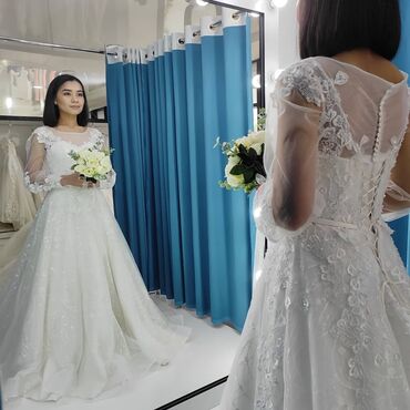 Свадебные платья: Свадебное платье, One size, Б/у — 1