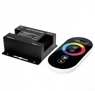 posta kula: RGB TOUCH LED KONTROLER RF 12-24V 18A Opis: Nov RF touch kontroler — 1