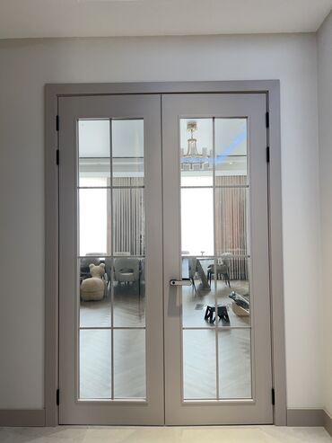 Doors with glass: Межкомнатная дверь со стеклом, Дерево, Витражная, Другая страна, цвет - Бежевый, 2400 * x 160 см, Новый
