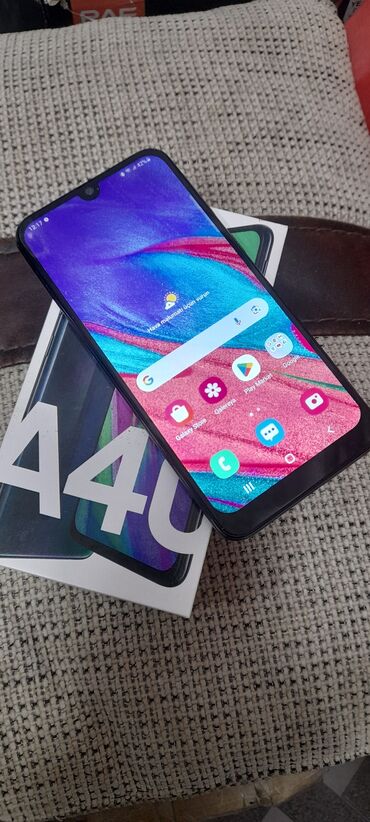 samsung a 10 s: Samsung Galaxy A40, 64 GB, rəng - Göy, Barmaq izi