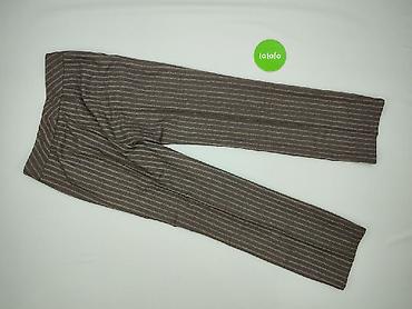 linen trousers pull and bear: Spodnie materiałowe damskie, rozmiar L — 3