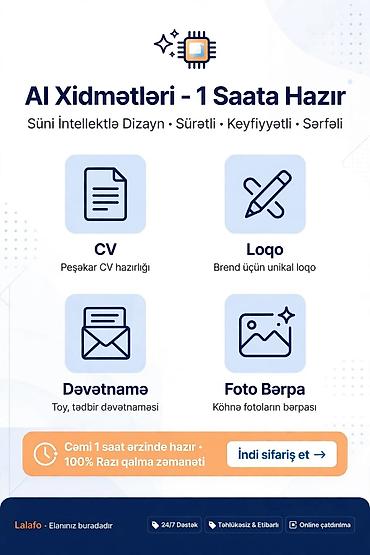 reklam işi: CV hazırlanması 10 manat logo dizayni 15 manat toy dəvətnaməsi şəkil — 1