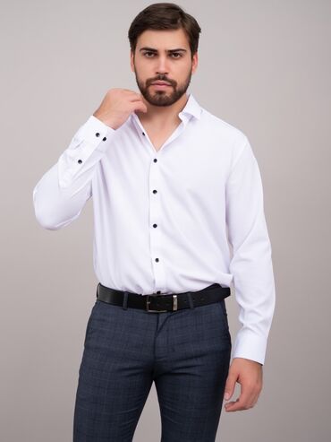 одежды мурской: Көйнөк L (EU 40), 3XL (EU 46), 4XL (EU 48), түсү - Ак