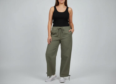 c a piżamy: Material trousers for women, size 2XL (EU 44)
