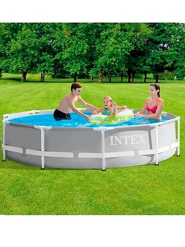 Бассейны: Каркасный бассейн Intex Prism Frame – отличный выбор для дома и дачи — 9