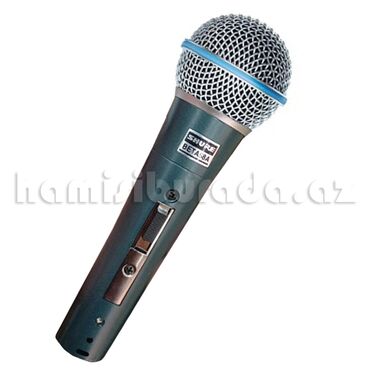 Mikrofonlar: Mikrofon Shure Beta 58A Brend:Shure Peşəkar canlı istifadədə üçün əla