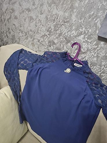 is batinka: Mavi rəngli qadın bluzu - Brend: Sıradışı - Model: Yuxarı hissədə — 1