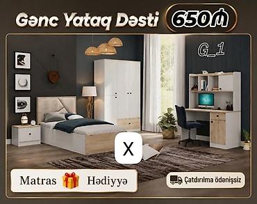 Gənc Yataq Dəsti – Model G_1 - Komplekt: tək nəfərlik çarpayı lalafo.az -da Gənc Yataq Dəsti – Model G_1 - Komplekt: tək nəfərlik çarpayı