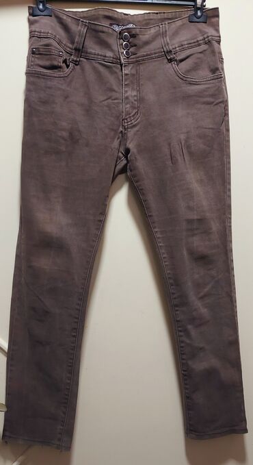 Pantalone: Farmerke velicina I ima elastina dimenzije obim struka 41 obim kuka 49