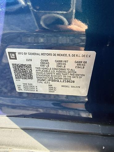 уаз 4х4: Chevrolet Trax: 2019 г., 1.4 л, Автомат, Бензин, Кроссовер — 7