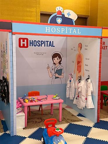 miniş: Uşaq üçün modul mini-şəhər oyun zonası – Polis, Xəstəxana və — 2