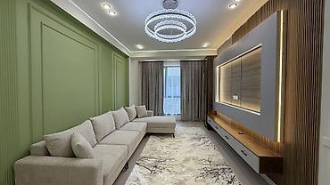 Продажа квартир: 2 комнаты, 77 м², Асанбай мкр Элитка, 10 этаж, Дизайнерский ремонт — 1