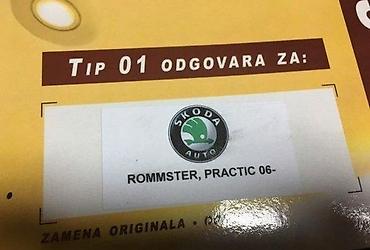 205 55 r16 ms: TEPIH PLATNENE PATOSNICE ŠKODA ROOMSTER — 1