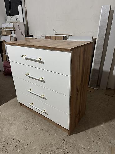 Комоды для одежды: Комод для одежды, Новый, Без зеркала, ЛДСП, цвет - Белый, Серый, Бежевый, Самовывоз, Платная доставка — 7