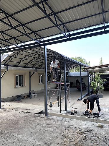 children place: Навес, Арочный, Металл, Профнастил, Новый, Установка — 4