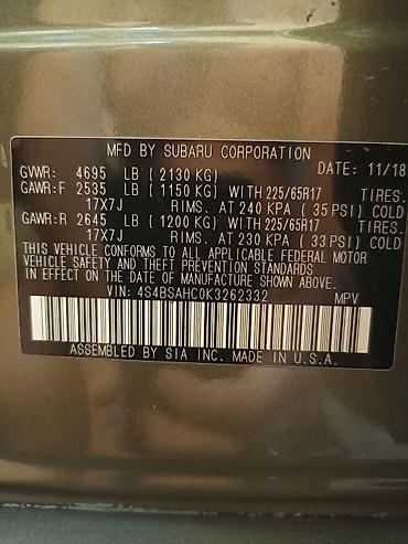 outback 2005: Subaru Outback: 2018 г., 2.5 л, Вариатор, Бензин, Универсал — 6
