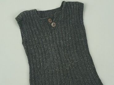 czarna kamizelka jeansowa: Kamizelka, 9-12 m, stan - Dobry