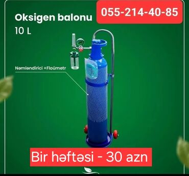 tibbi avadanlıqlar mağazası: Tibbi Oksigen Balonu icarəsi və satışı Uşaqlar rahatçılıqla istifadə