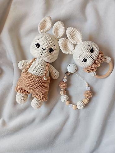 Другие товары для новорождённых: Вязаные игрушки и аксессуары для малышей - Гипоаллергенные материалы — 6