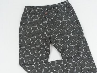 spodnie damskie c a: Material trousers for women, S (EU 36)