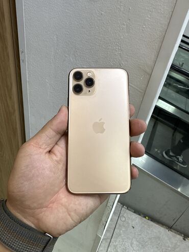 прокат морозильника: IPhone 11 Pro, Колдонулган, 256 ГБ, Алтын, 82 %