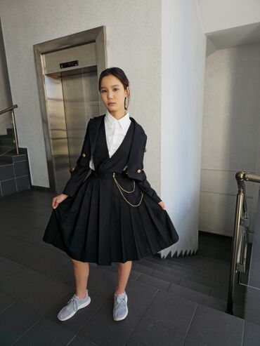школьные юбки длинные: Школьная форма, цвет - Черный, Новый