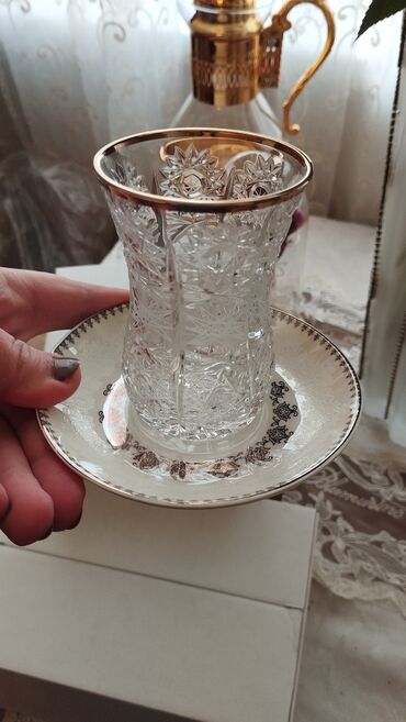 Çay dəstləri və servizlər: Çay dəsti, rəng - Ağ, Xrustal, 12 nəfərlik, Çexiya lalafo.az -da Çay dəstləri və servizlər: Çay dəsti, rəng - Ağ, Xrustal, 12 nəfərlik, Çexiya