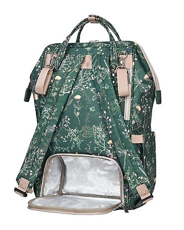 gucci sorc: KikkaBoo Torba za mame Siena Lux Secret Garden – Deep Green (šifra — 5