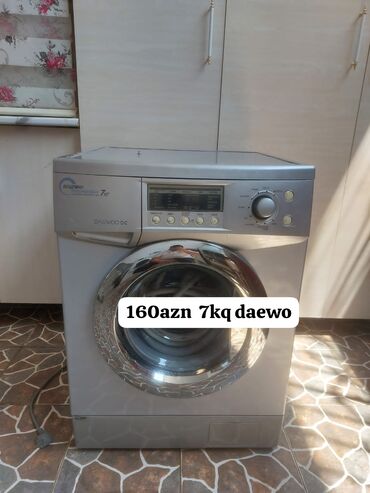 Zərərvericilərə qarşı mübarizə aparatları: Paltaryuyan maşın Daewoo, 7 kq, Avtomat, Qurutmasız, Kredit yoxdur