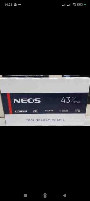 Новый Телевизор Neos 43" Самовывоз