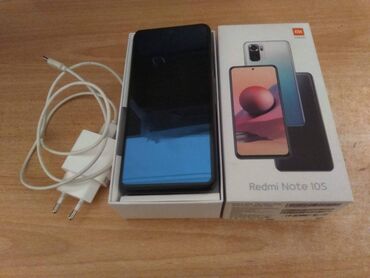 redmi 10 s: Xiaomi Redmi Note 10S, 128 GB, rəng - Boz, 
 Barmaq izi, İki sim kartlı