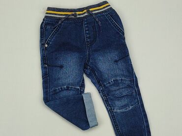 jeansy joggery: Spodnie jeansowe, St.Bernard, 9-12 m, stan - Idealny