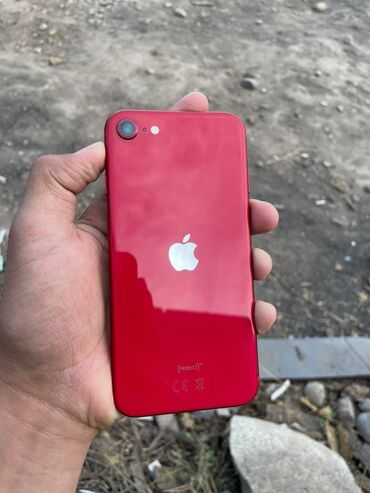 обмен старый телефон на новый: IPhone SE 2020, Б/у, 64 ГБ, Красный, Чехол, Коробка, 76 %