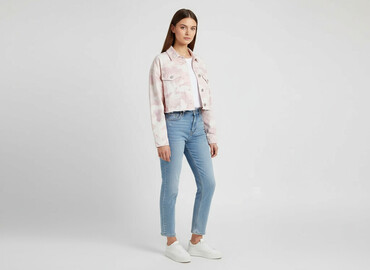bomberka mohito: Bershka, Women`s jeans jacket, size XS