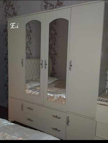 Dolablar: Yeni, Açılan, 4 qapılı Düz dolab, Qarderob, paltar dolabı, Azərbaycan — 19