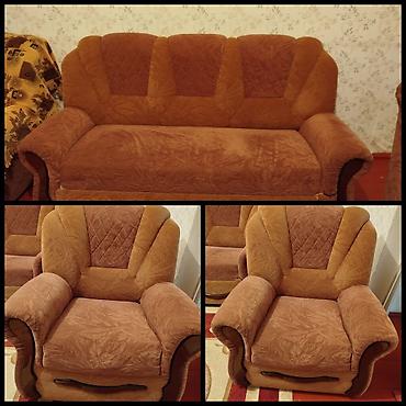 İşlənmiş, Divan, 2 kreslo, Bazasız, Açılmayan