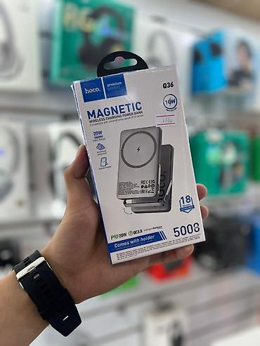 HOCO Q36 Magnetic — магнитный внешний аккумулятор с беспроводной at lalafo.kg HOCO Q36 Magnetic — магнитный внешний аккумулятор с беспроводной