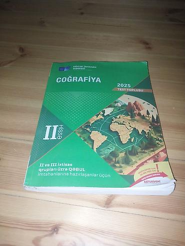 Məktəb dərslikləri: Məhsul: Coğrafiya – Test Toplusu 2025 (I hissə) Xüsusiyyətlər: - — 1