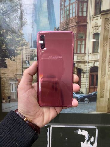 samsung a8 2018 qiyməti: Samsung Galaxy A7 2018, 64 GB, rəng - Çəhrayı, Barmaq izi, Face ID