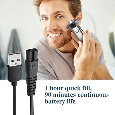 Ostala elektronika: USB kabl za punjenje električnog brijača – 2-pinski (dvostruki) — 3