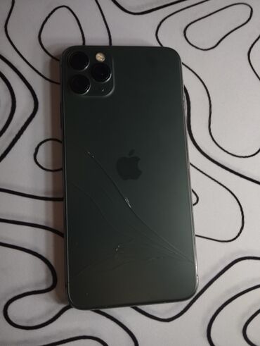 айфон 11 бушный: IPhone 11 Pro Max, Колдонулган, 256 ГБ, Кара, Коргоочу айнек, 85 %