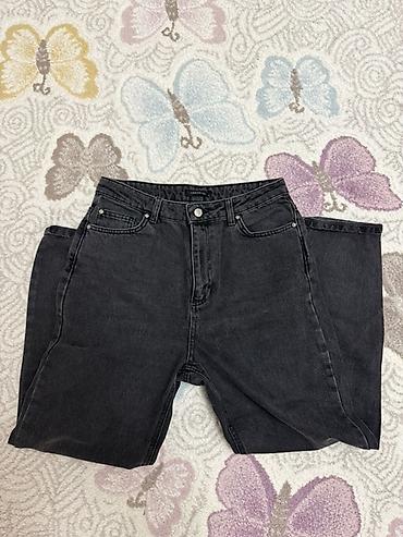 Cinslər: Bershka qadın flare cins şalvarı və qara denim şort dəsti - Marka — 2