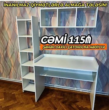 pismini: Oğlan və qız üçün, Yeni, Siyirməsiz, Yazı masası, Stulsuz — 5