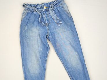 zara spodnie woskowane: Dziecięca kurtka jeansowa, 4-5 lat, 104-110 cm, River Island, stan - Bardzo dobry