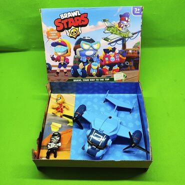 детский робот: Браул Старс персонажи и самолёт набор игрушек🛩️ Подарите ребенку