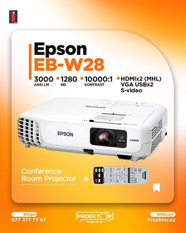 купить проэктор: İşlənmiş Portativ Proyektor Epson, Ödənişli çatdırılma