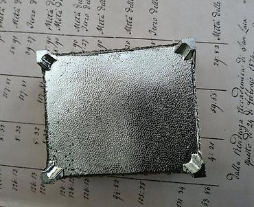 Kutije za odlaganje: Art Deco posrebrena kutija za nakit ili sitnice 11 x 8,5 cm. Stara — 8